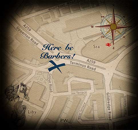 Richard Haven Eastbourne Barber map